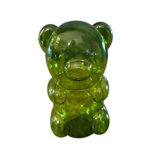 Glass Gummy Bear 8" Green figurine home decor